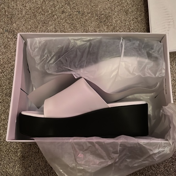 NWT Princess Polly Britta Platform Sandals / white, size 8 - Picture 2 of 5